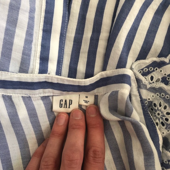 GAP Striped Ruffled Shirt - Picture 7 of 9